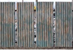 Photo Texture of Metal Corrugated Plates